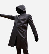 Squid Game Front Man Costume Hooded Long Coat - Halloween Outfits